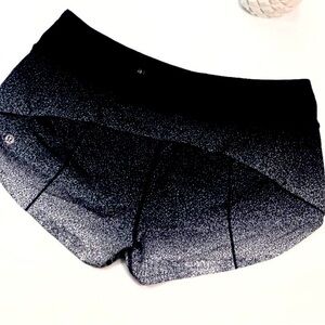 RARE lululemon ombré speed up shorts speckled size 8